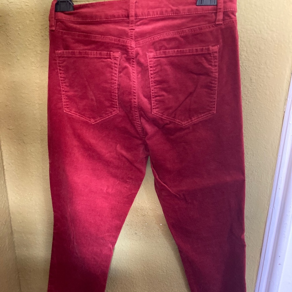 LOFT Red Velvet Jeggings